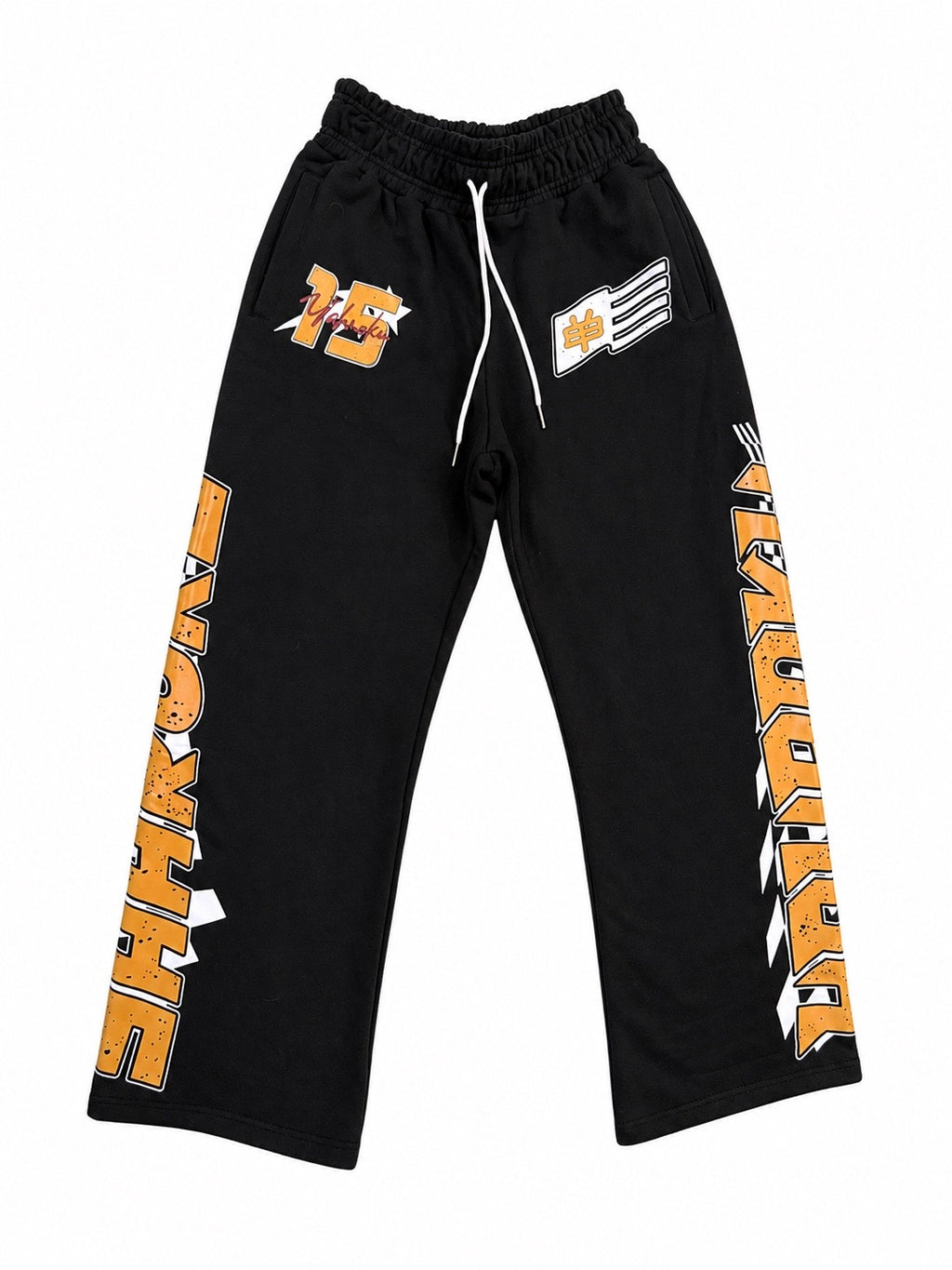 Yahroku Racing Signature Sweatpants – Black/Gold Edition